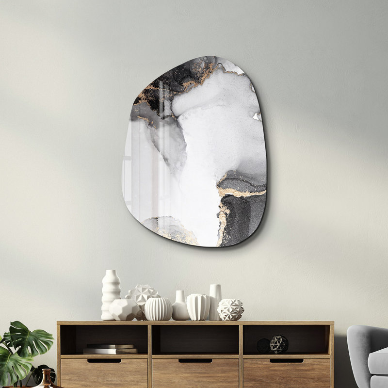 Wall Decor on Tempered Glass, 88" H x 68" W x 0.4" D