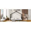 Lit plateforme simple en métal, noir-93930480