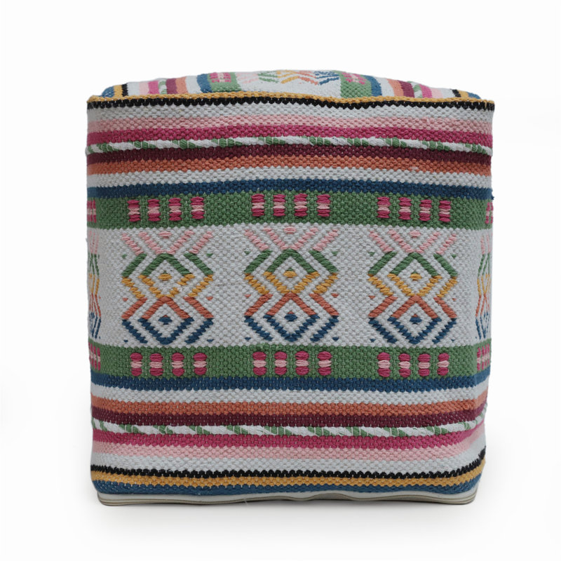Pouf carré péruvien moderne de conception moderne, douceur et confort