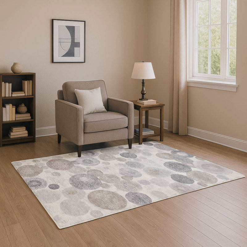 Tapis géométrique de qualité supérieure lavable à la machine Farolt AMF1896, Rectangle 10 pi x 14 pi