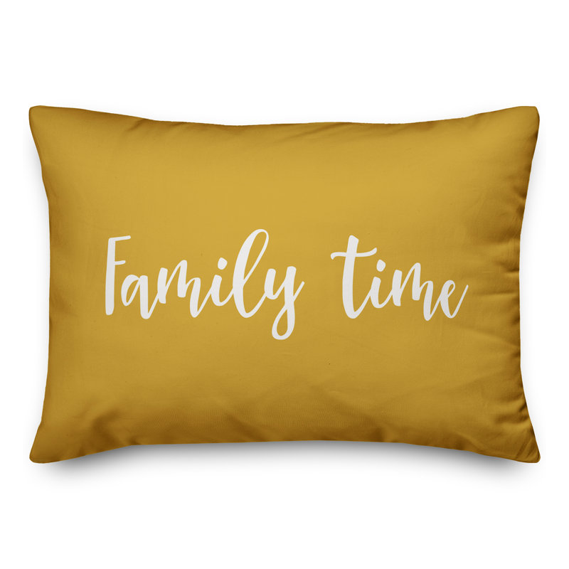  Coussin Family Time, Moutarde