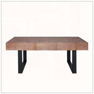 Rustic Industrial Wood Coffee Table