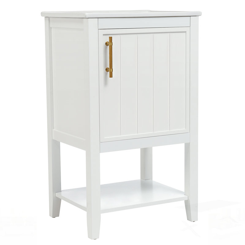 Meuble-lavabo de salle de bain avec lavabo, porte à fermeture en douceur et nombreuses solutions de rangement pour les salles de bain modernes