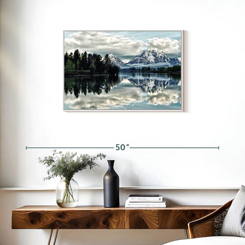 Jackson Hole, Cadre flottant blanc, 31 po x 21 po