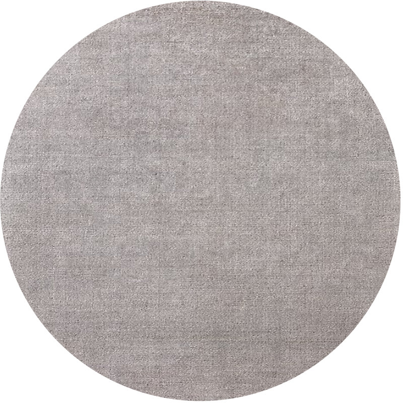 Tapis gris clair Coniglio, Rond 3 pi