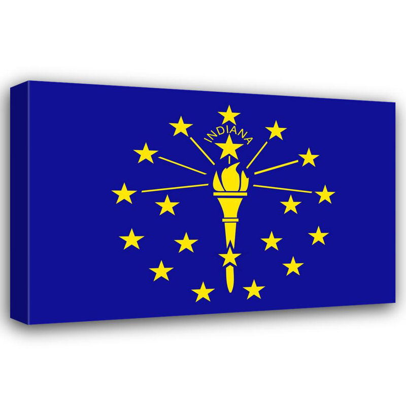 Indiana State, H 16 po x l 24 po