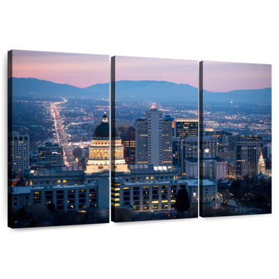 Salt Lake City At Dawn