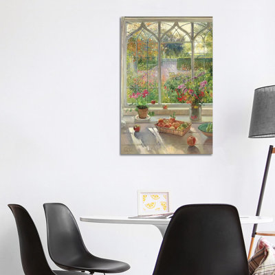 Autumn Fruit and Flowers 1 Piece Wrapped Canvas Painting