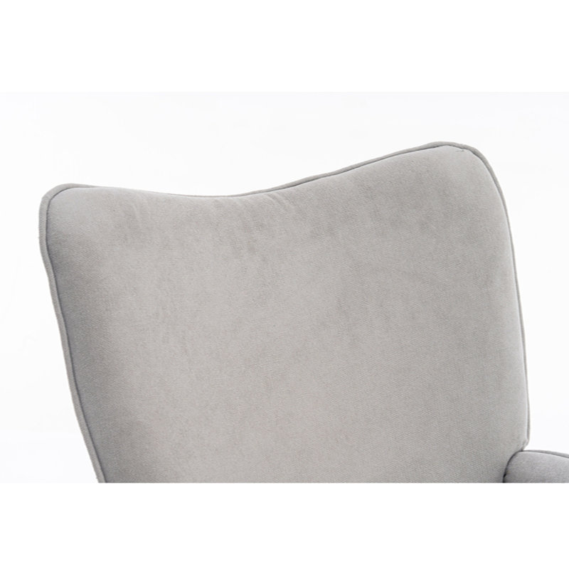 Chaise berçante Khurshida, Gris