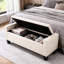 Jade Upholstered Ottoman Storage Bench-113911390