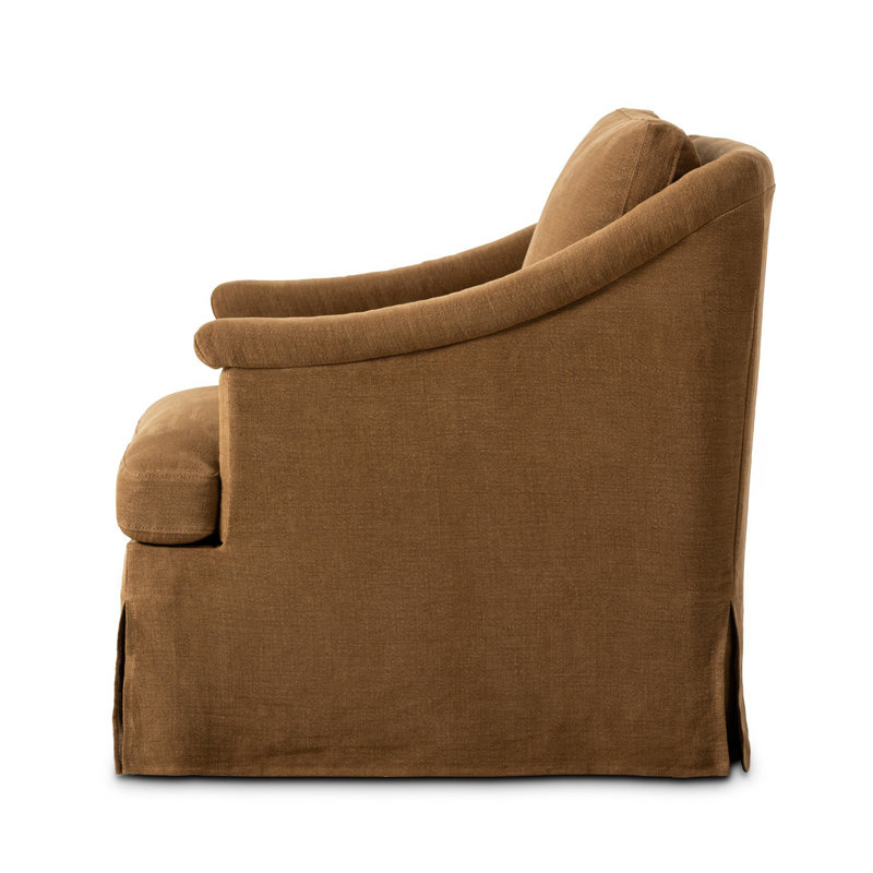 Joplin Swivel Chair-Broadway Gilt