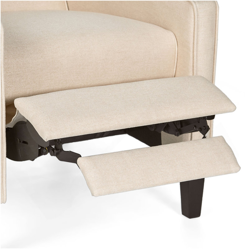 Chaise à dossier minimaliste en tissu beige Minimalist