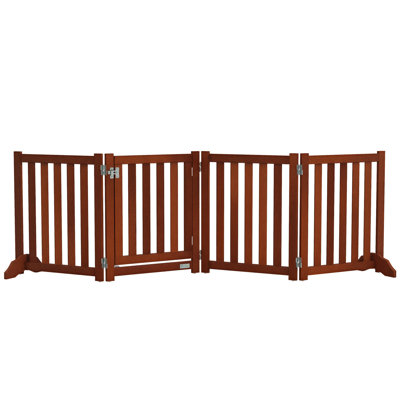 Barrière pour chien pliable avec porte, 4 panneaux