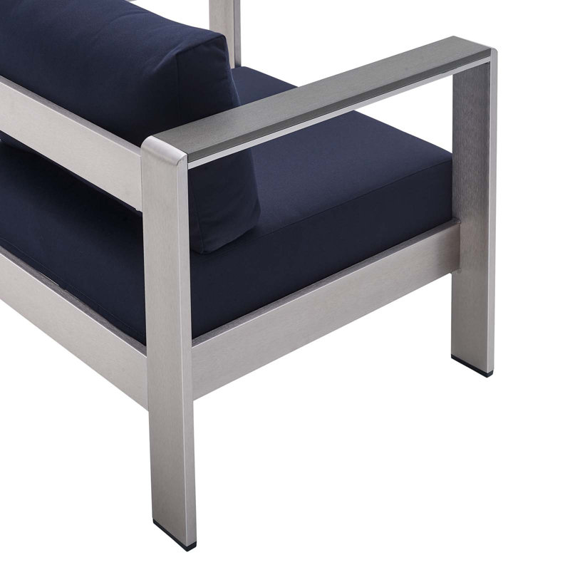 Fauteuil d'extérieur Shore Sunbrella, Sunbrella® bleu marine