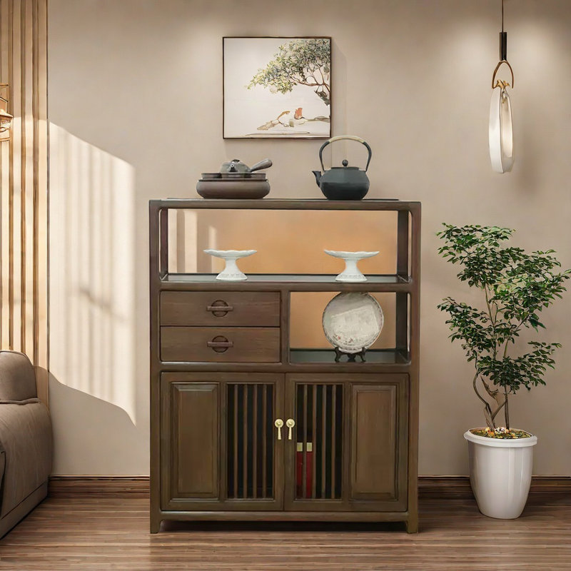 Simple Solid Wood Home Dining Accent Cabinet