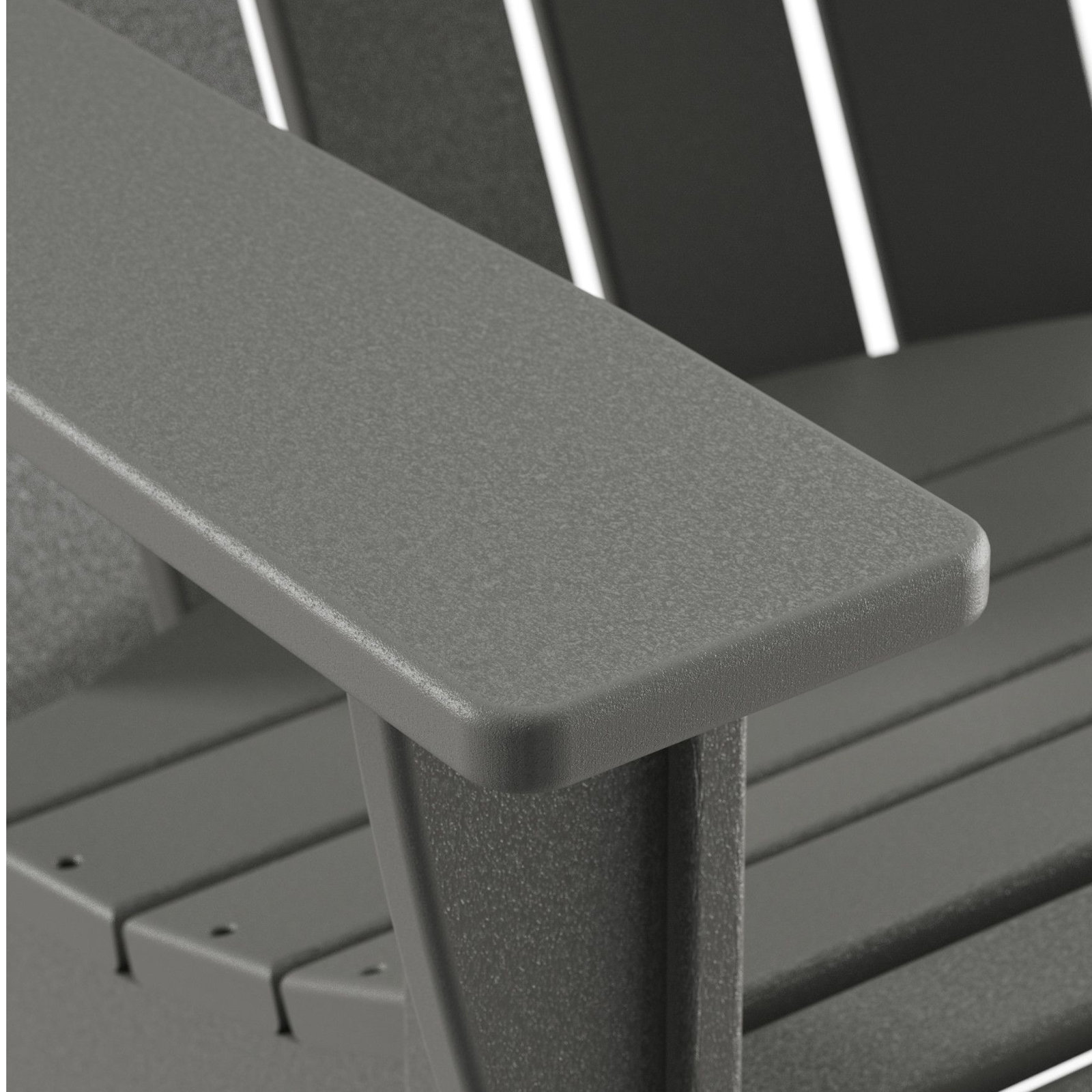 POLYWOOD® Vineyard Adirondack Chair, Slate Gray