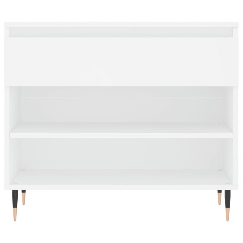 6 Pair Shoe Storage Cabinet, White