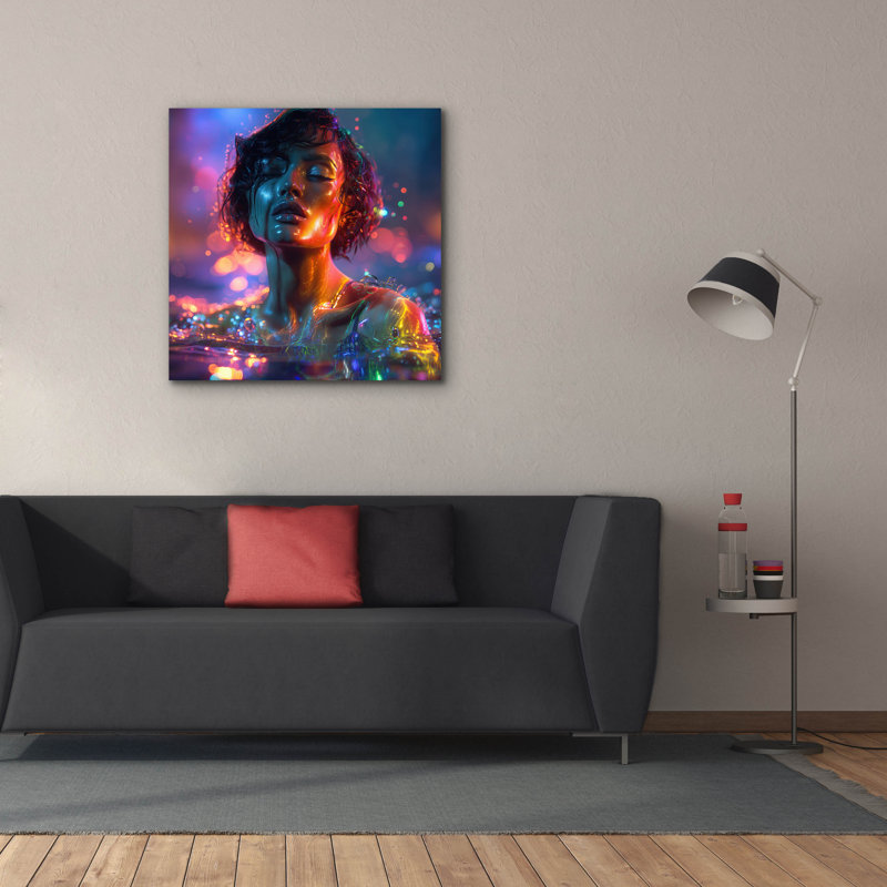  «Émergence d'un voyage 2» par Ann Klee, art mural sur toile, 37 po x 37 po, H 37 po x l 37 po