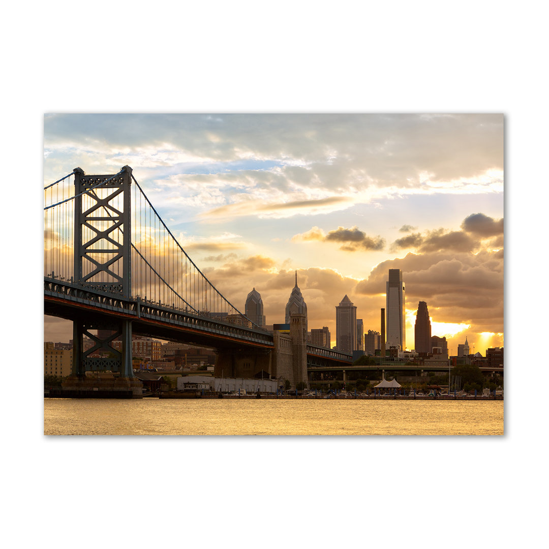 Philadelphia Bridge - Ungerahmte Kunstdrucke auf Leinwand