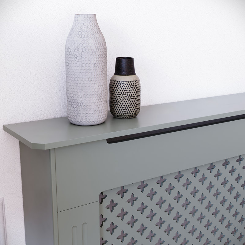Reta Radiator Cover, 82cm H x 172cm W x 19cm D, Grey
