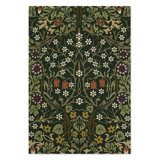 Floral Area Rug in Green