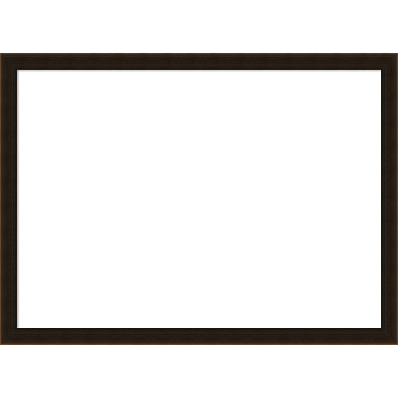 Organisateur de tableau magnétique effaçable à sec brun espresso, 22" H x 30" W