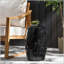 Table d'appoint lilas 12 po - Design industriel cylindrique, noir-129458313