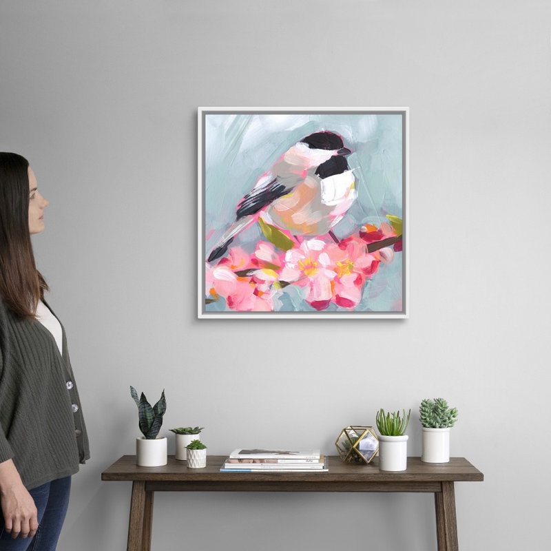 « Brushstroke Bird II » par Jennifer Paxton Parker, reproduction d’art sur toile, H 26 po x l 26 po x P 1,75 po
