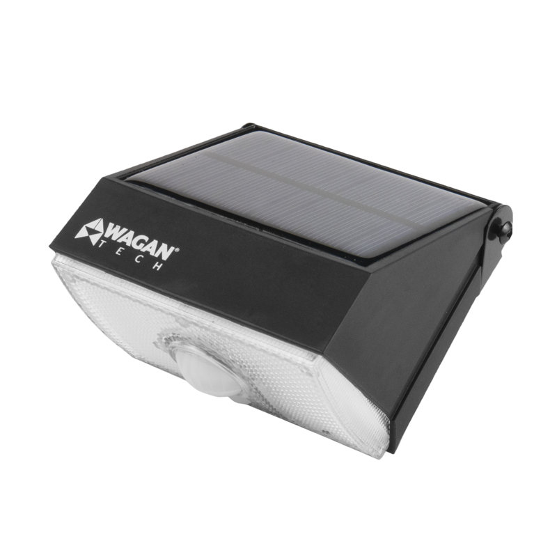Wagan Outdoor LED Motion Sensor Wall Pack Light with Solar Panels