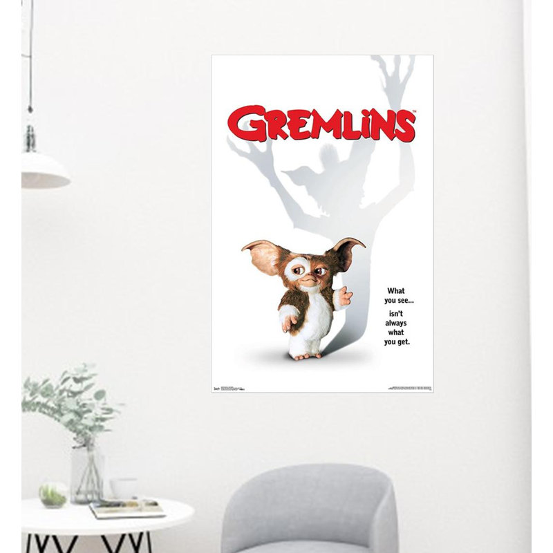 Gremlins - reproduction d'impression sur papier, H 34 po x l 22,25 po x P 0,05 po, Paper