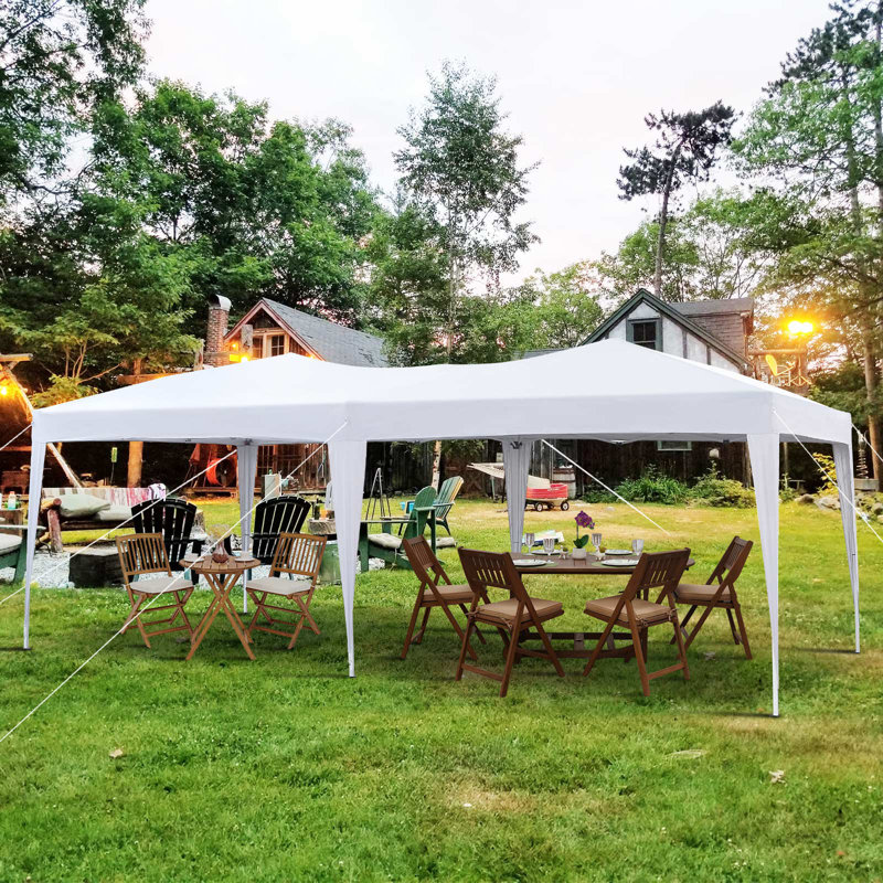 Azen 3m x 6m Metal Pop Up Gazebo, White