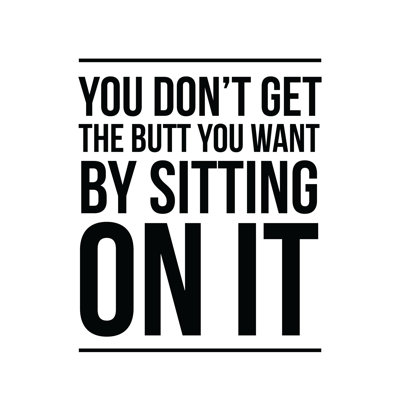 The Butt You Want - Wrapped Canvas Art Prints