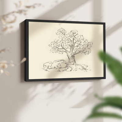 Wooded Path II -Framed Print - Restickable