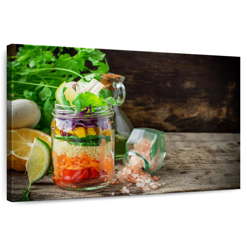 Yarlin Salad Jar, 8" H x 12" W