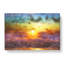 Rainbow Sunset Over The Ocean - Wrapped Canvas-56630205