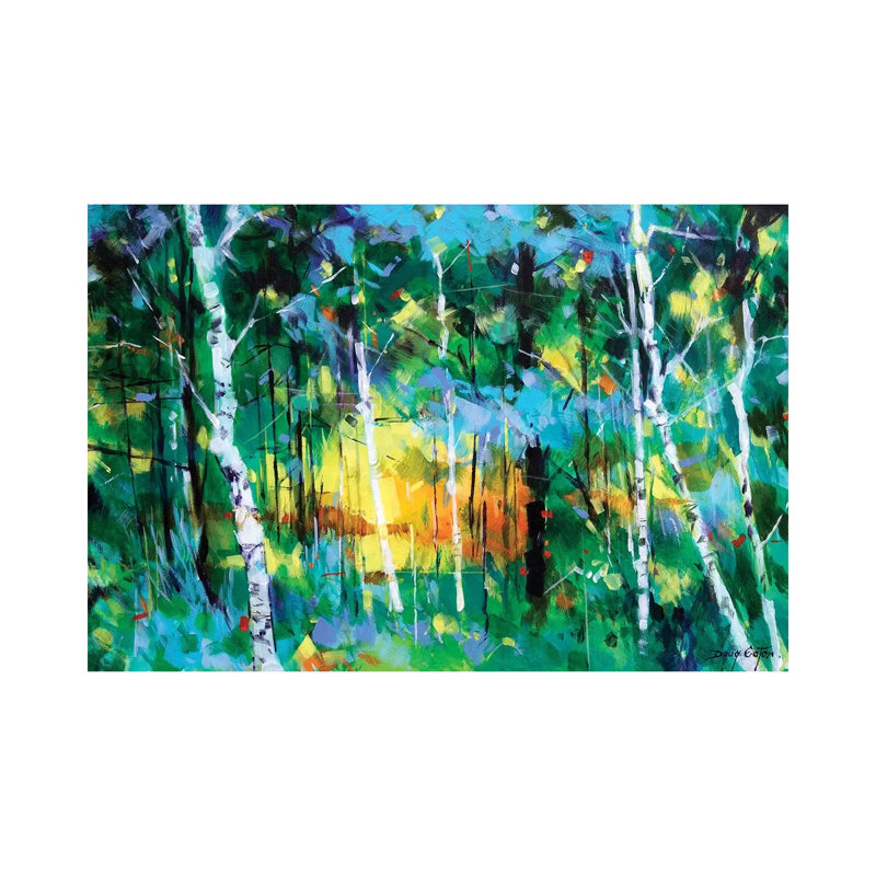 Birch Near Edge End by Doug Eaton - Painting on Canvas, Wrapped Canvas, 101.6 cm H x 66.04 cm W x 1.91 cm D