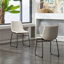 2 chaises en cuir synthétique blanc rétro - siège moulé pour un confort accru, l 18,5 po x P 22,25 po H 31,5 po