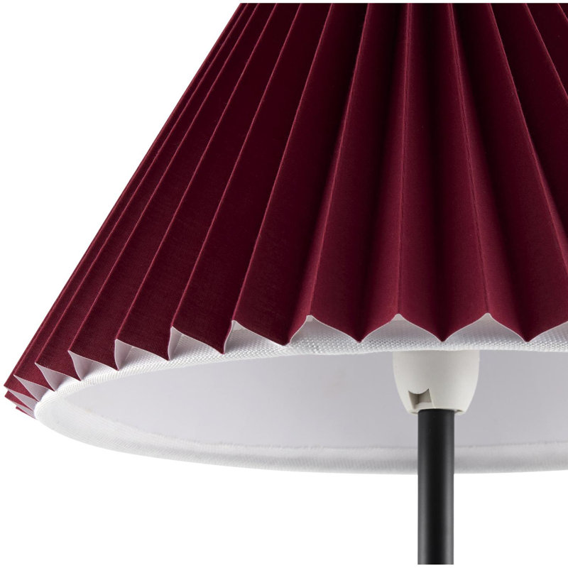 Saunton Table Lamp, Rouge, Noir, noir, noir, noir