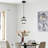 Levona 1-Light Crystal Drum Modern Pendant Light-703914846