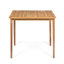 Table de bar rectangulaire en bois, finition soignée, hauteur 101,6 cm (40 pouces), décoration extérieure, structure stable en bois avec meubles intégrés.