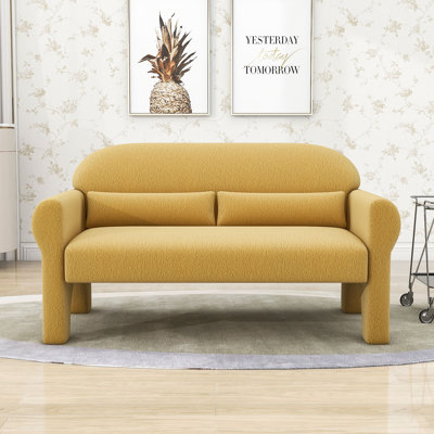 Causeuse rembourrée avec coussin lombaire Aharshi