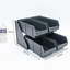 FixtureDisplays® Distributeur de gobelets à couvercles à 4 emplacements pour comptoir, 30,5 x 40,6 x 22,9 cm, support pour boissons de bar 4E7913515E8741AD8B5B424C876B9F33