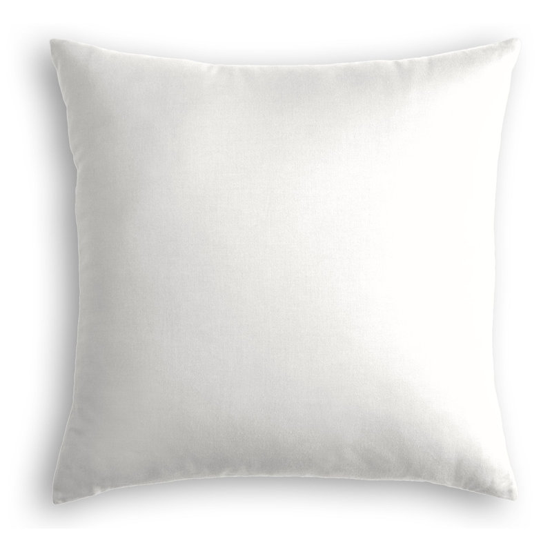Housse de coussin en lin , 18 po x 18 po, Blanc