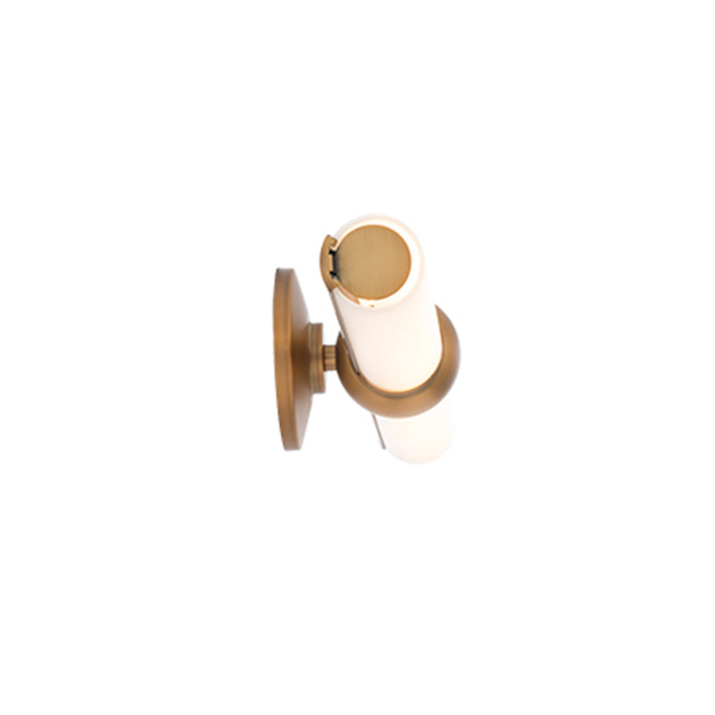 Cambra 2 - Light LED Vanity Light, 17, Aged Brass