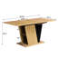 Table extensible de 61,59 pouces avec rangement, style moderne en bois. Structure et base en métal. Plateau de table réglable pour la cuisine, le bureau. Conception fonctionnelle. Et maison, salle à manger, look classique