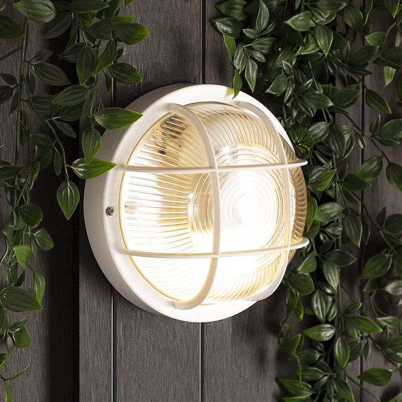 Saniye White Outdoor Bulkhead Light