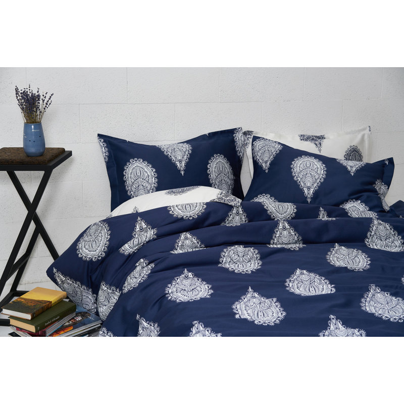 Shian Paisley Duvet Cover Set with Pillowcases, Double Duvet Cover