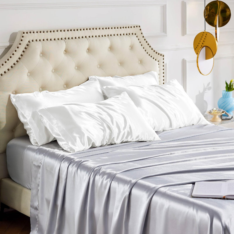 Polyester Pillowcase with Envelope Closure, Pure White, Standard Pillowcase 