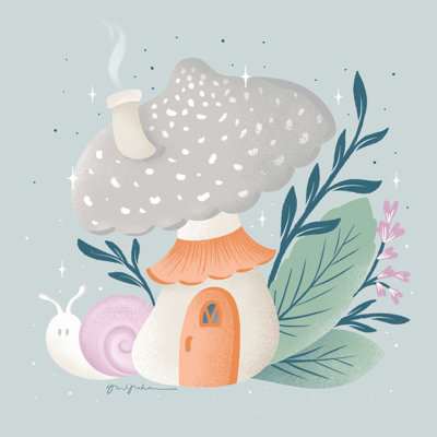 «Fantastic Fungi VII» par Gia Graham, impression sur toile tendue
