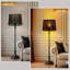 ALUCSET, ensemble de 2 abat-jour de lampe de table en métal, abat-jour de remplacement gravé à l'eau-forte, 10 po de haut x 12 po de bas x H 9 po, motif de flèche en losange rétro, intérieur noir doré-1611913445-1611913447